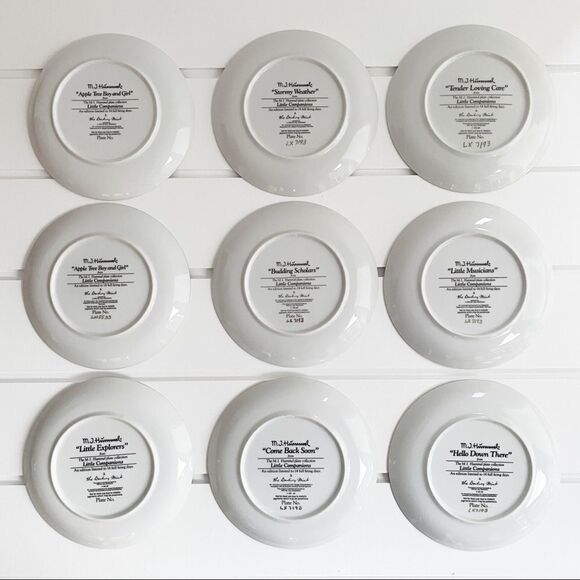 M.J. Hummel Lot of 9 Little Companions Danbury Mint Collectors Plates - Picture 6 of 10